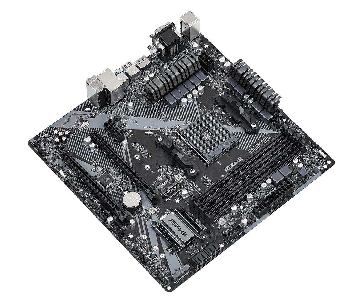 Asrock b450m pro4 установка